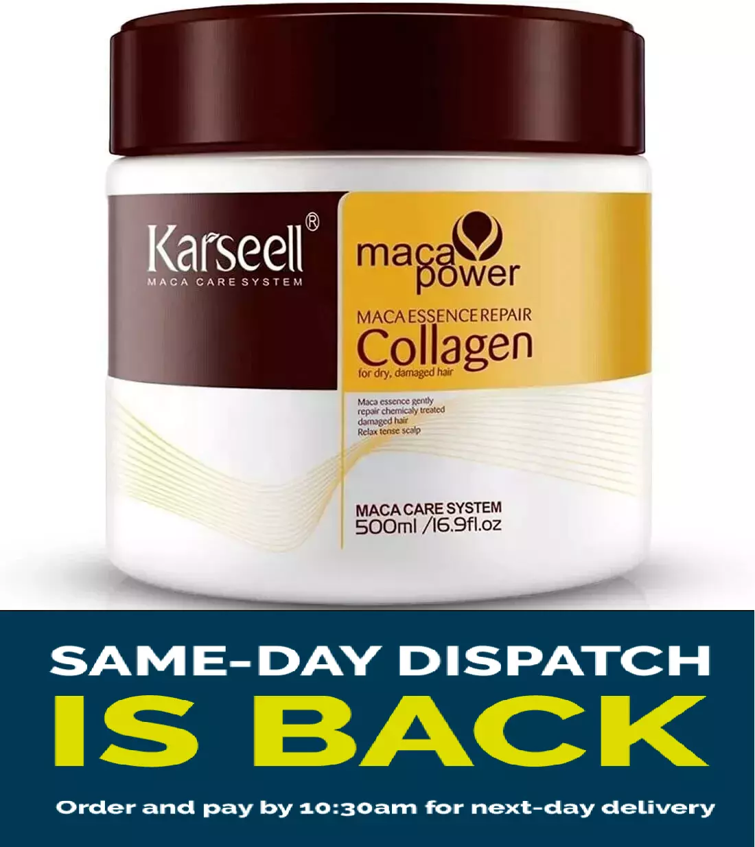 Karseell Collagen Hair Treatment Deep Repair Conditioning Argan Oil Collagen