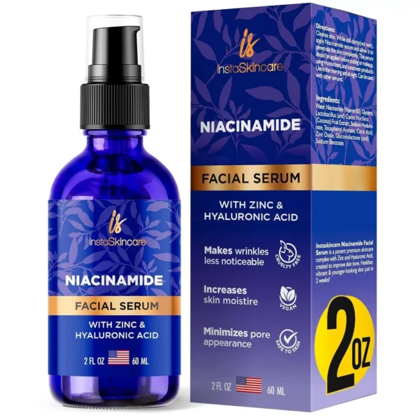 Niacinamide Serum for Face 10 With Zinc 1 Vitamin B3 Instaskincare 2oz